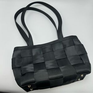 Harveys SeatBelt Purse Black Shoulder Bag Original Seatbelt Bag 90s Y2K